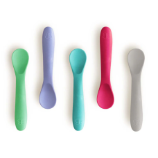 bblüv - Spoön | Ensemble de 5 cuillères en silicone - Rose bblüv - Spoön | Ensemble de 5 cuillères en silicone - Rose